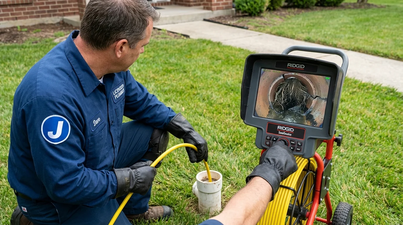 Sewer camera inspection being performed by Johns Plumbing LLC in Sabana Grande